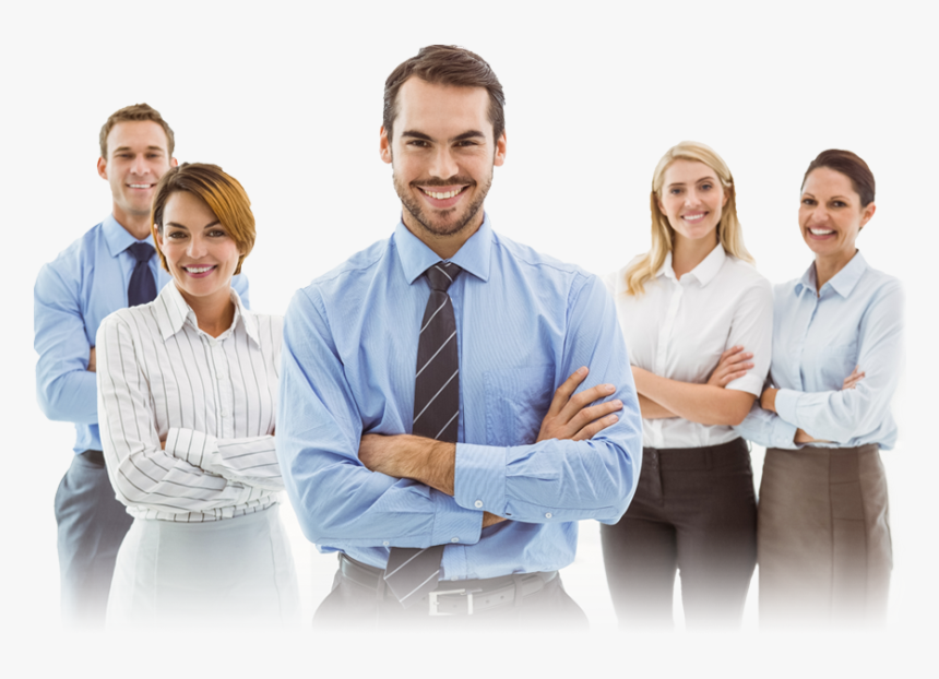 Young Group Of Business Men And Women Smiling - Businessperson, HD Png Download