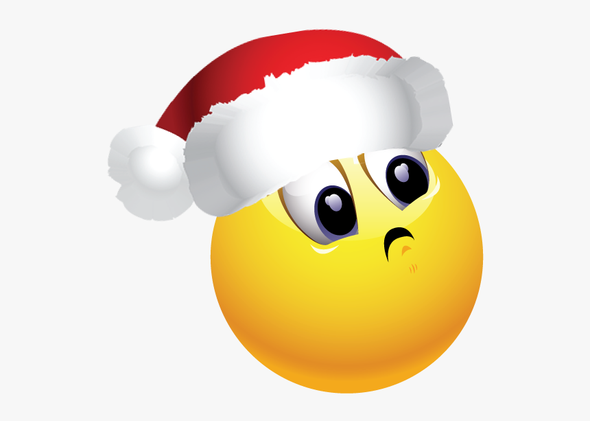 Santa Emoji Free - Smiley, HD Png Download