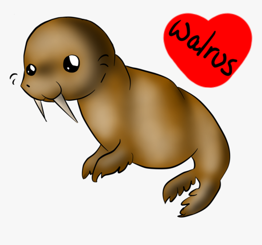 Walrus Vector Chibi - Chibi Walrus, HD Png Download