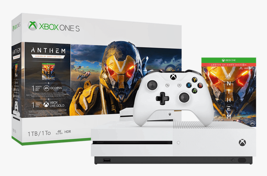 Xbox One S 1tb Anthem Bundle - Anthem Xbox One S, HD Png Download