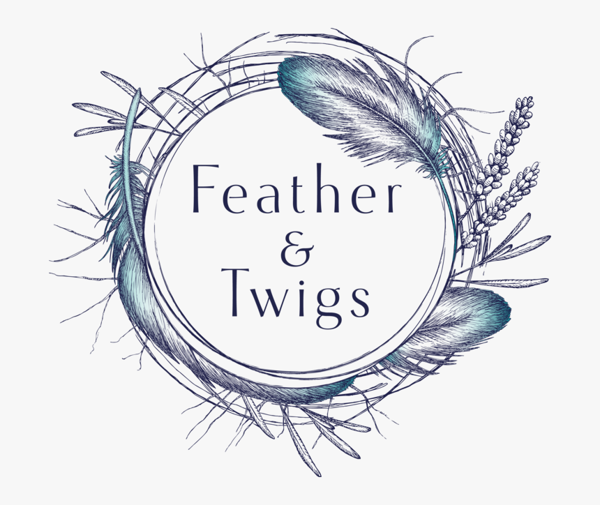 Feather & Twigs - Drawing, HD Png Download