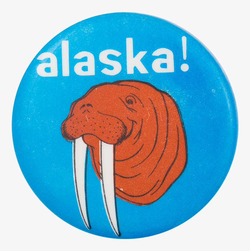 Alaska Walrus Events Button Museum - Illustration, HD Png Download