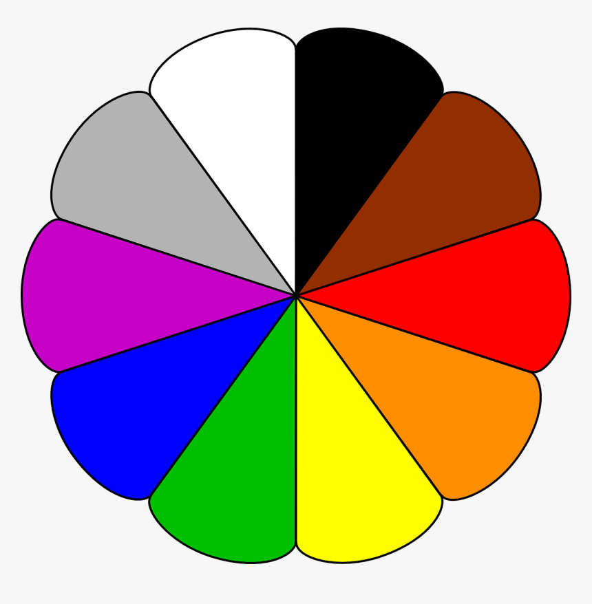 Black And White Color Wheel