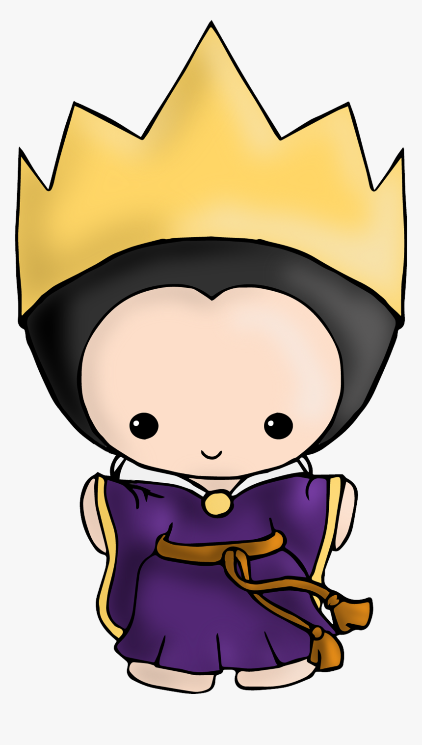 Evil Queen Villain Clip Art - Chibi Snow White Queen, HD Png Download