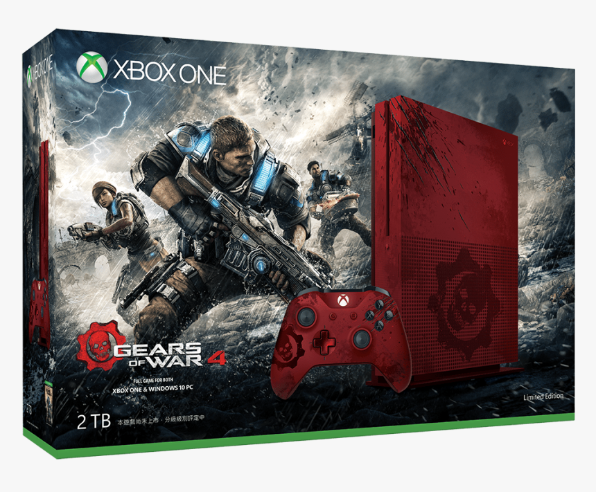 Xboxones Le 2tbconsole Gow4 Apoc Anl Rgb - Xbox One S Gear Of War 2tb, HD Png Download