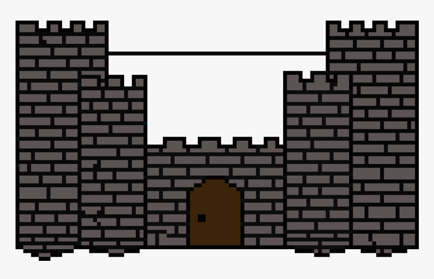 Pixel Castlewall, HD Png Download