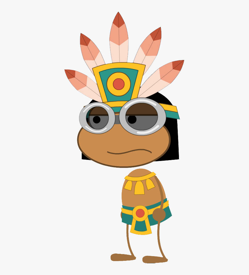 Aztecwarriorgoggles - Aztec Warrior Toon Aztec, HD Png Download