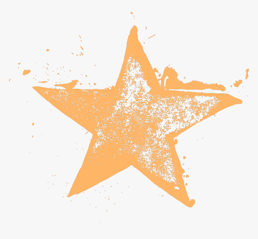 Transparent Grunge Star Png - Star Stamp Transparent, Png Download