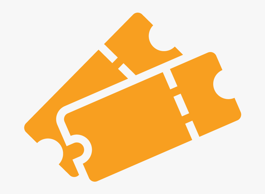 Gold Color Ticket Icon Png, Transparent Png
