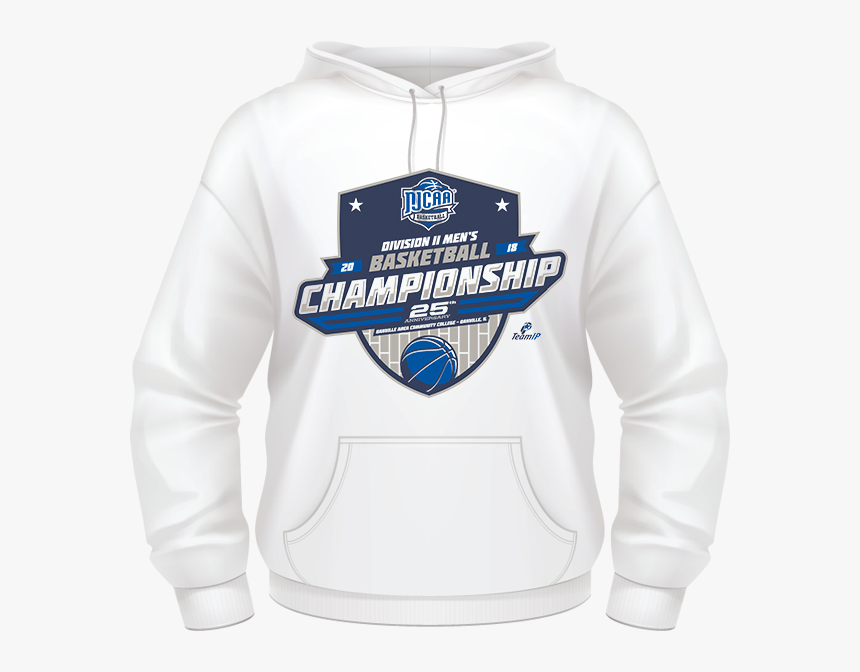 2018 Njcaa Men S Basketball Dii Championship White - Hoodie, HD Png Download