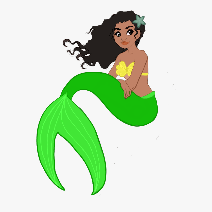 Black Little Mermaid Cartoon Hd Png Download Transparent Png Image Pngitem