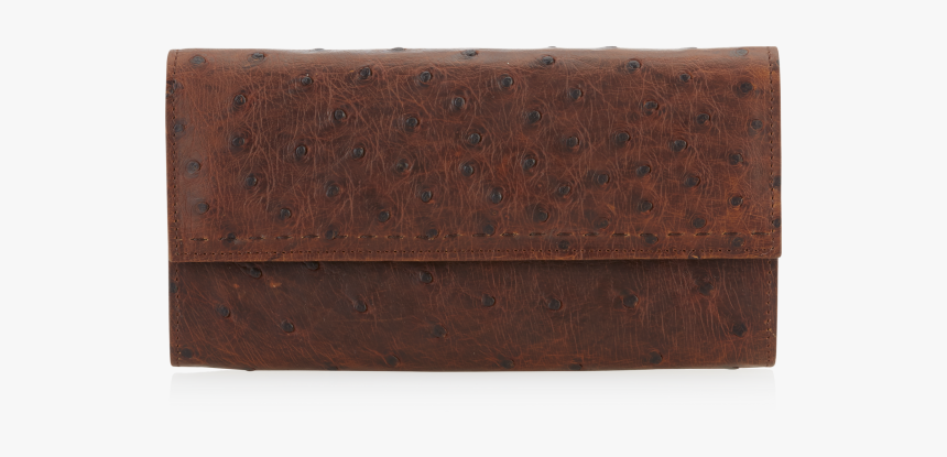 Woman S Wallet Ostrich Antique Saddle - Wallet, HD Png Download