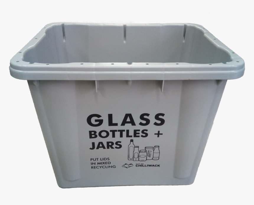 Grey Glass Recycle Bin, HD Png Download