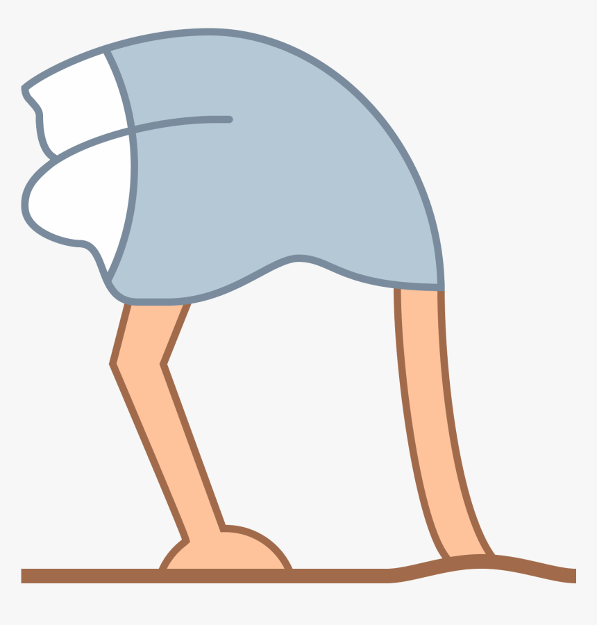 Ostrich Icon Free Png And Svg Download - Ostrich In The Sand Transparent Background, Png Download