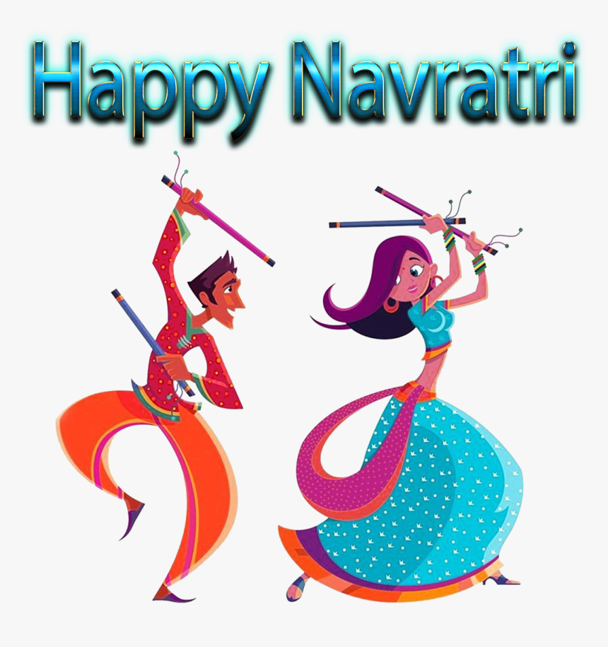 Navratri Dance Clipart Png , Png Download - Happy New Year Png 2019, Transparent Png