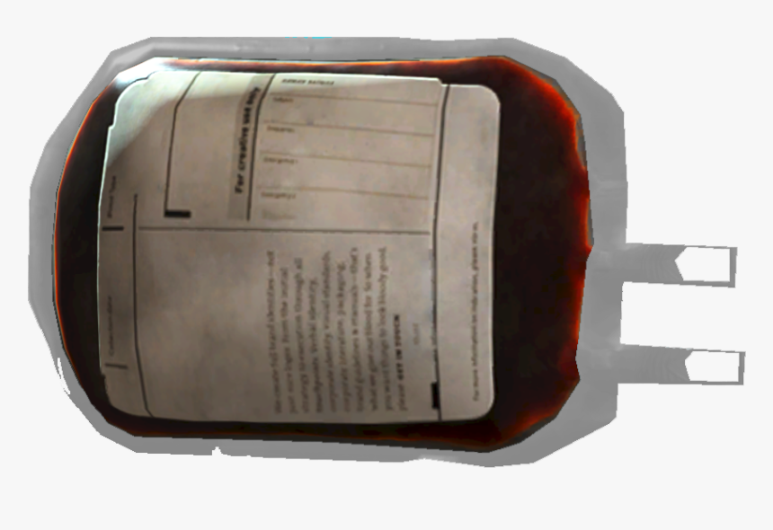 Nukapedia The Vault - Poche De Sang Transparent, HD Png Download