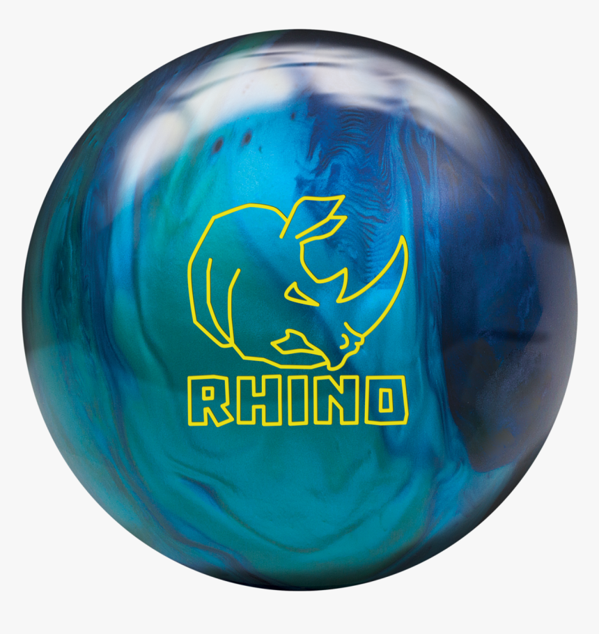 Brunswick Rhino Cobalt/aqua/teal Bowling Ball Clipart - Brunswick Rhino Bowling Ball, HD Png Download