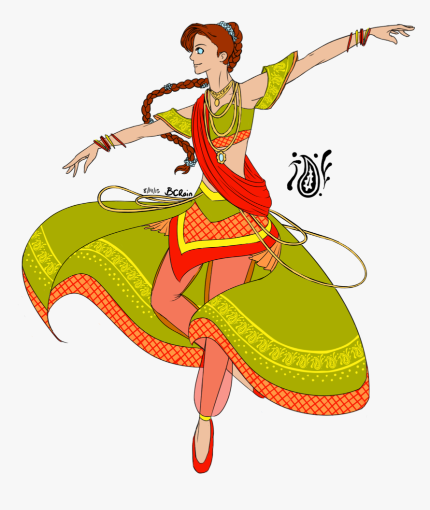 Transparent Dancing Clipart - Indian Dance Clipart, HD Png Download