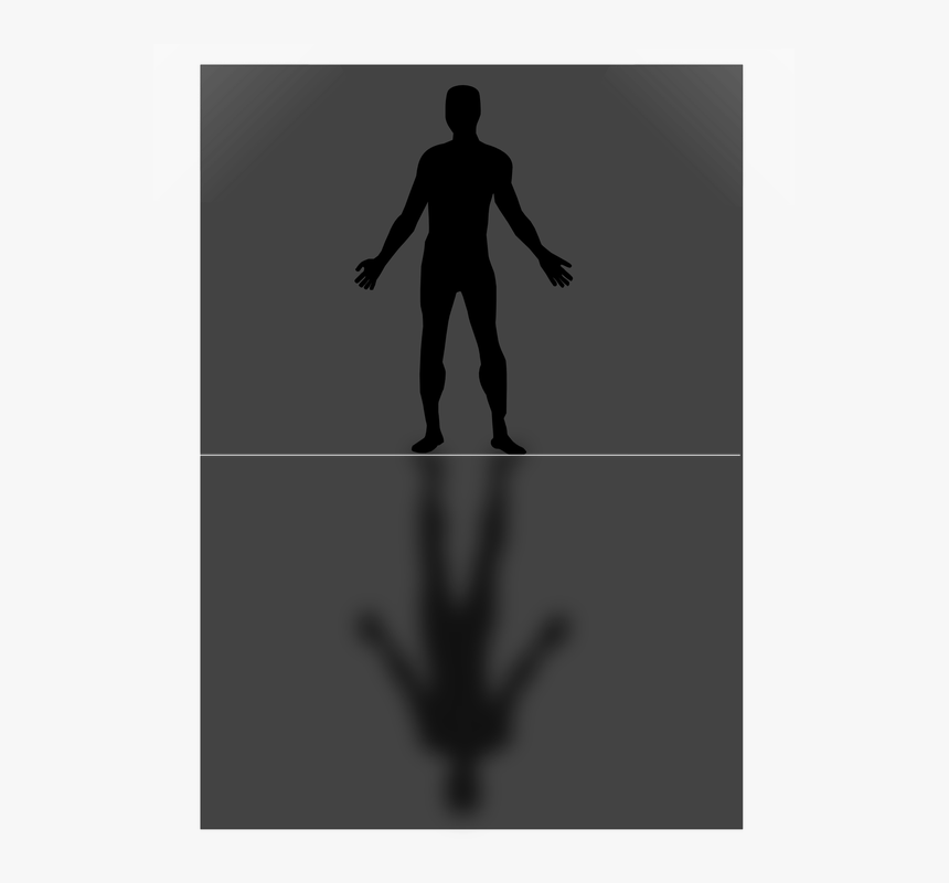 Human, Man, Grey, Reflection, Gray, Body, Standing - Human Reflection ...