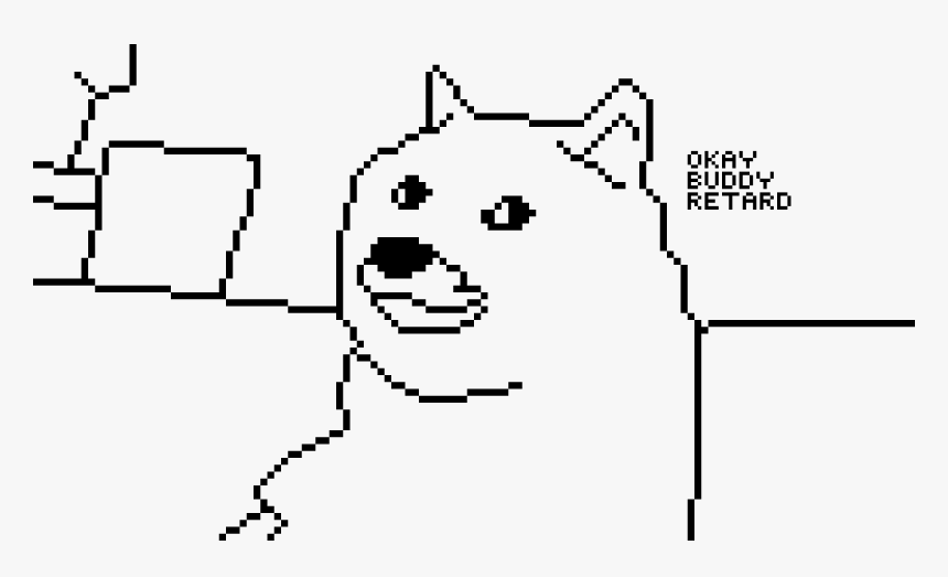 Pixel Art Black And White, HD Png Download