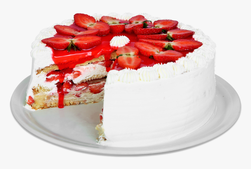 Torta Morango Com Chantilly - Tortas Png, Transparent Png