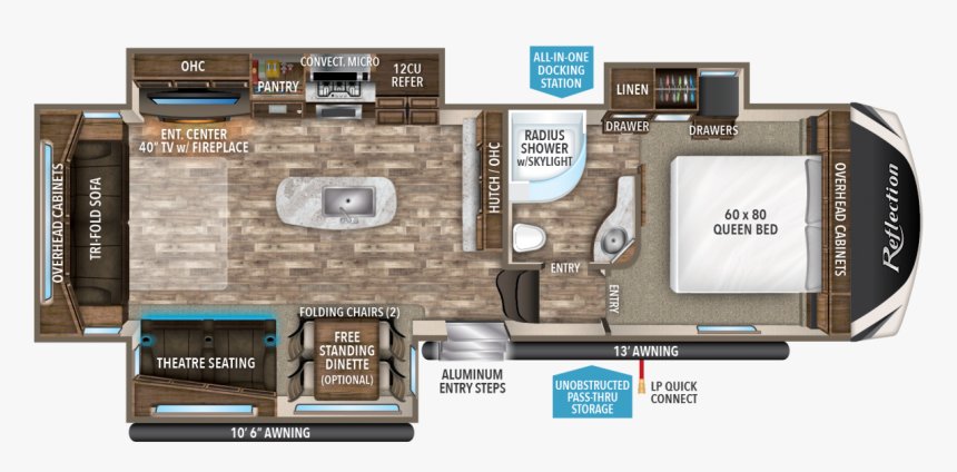 2019 Grand Design Reflection 311bhs, HD Png Download