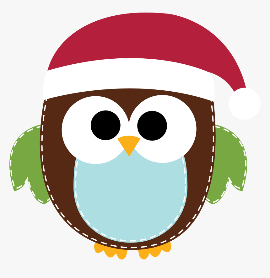 Free Christmas Owl Clipart, HD Png Download