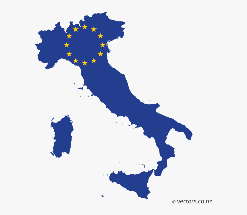Italy Map Black And White, HD Png Download