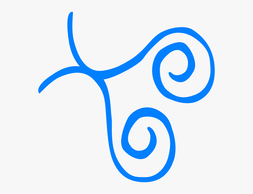 Blue Swirl Frame Bottom Left Corner Svg Clip Arts, HD Png Download