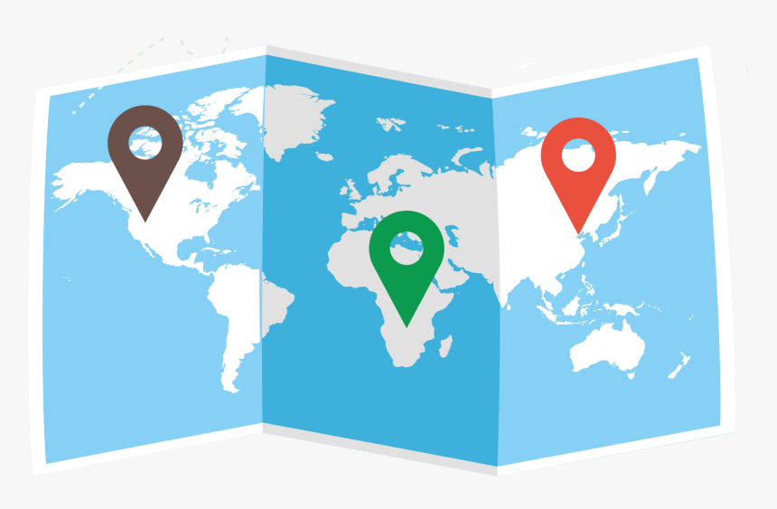 United States World Picture - Petra On The World Map, HD Png Download