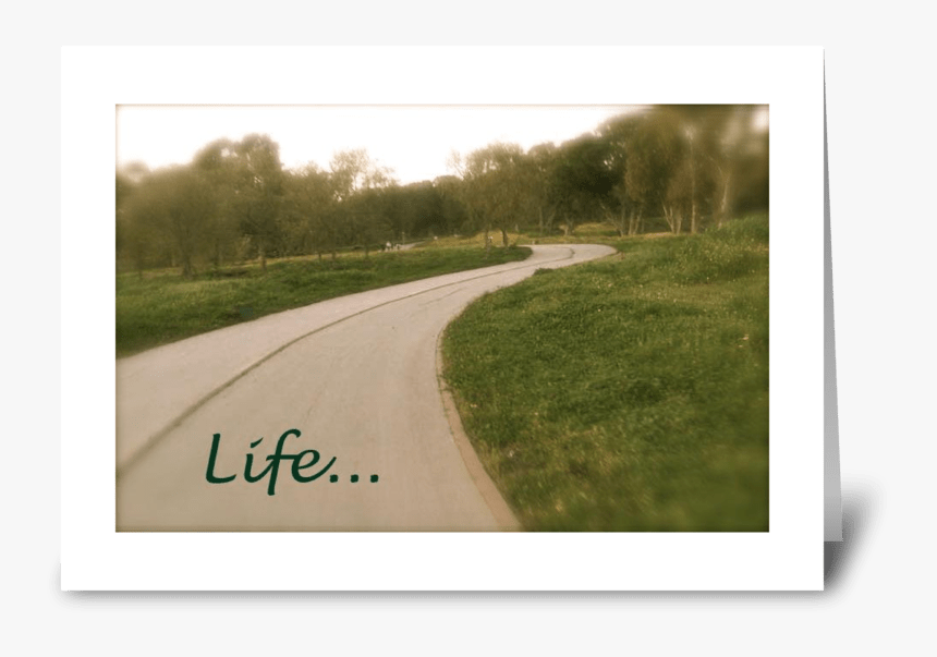 Life S Path Greeting Card - Dirt Road, HD Png Download