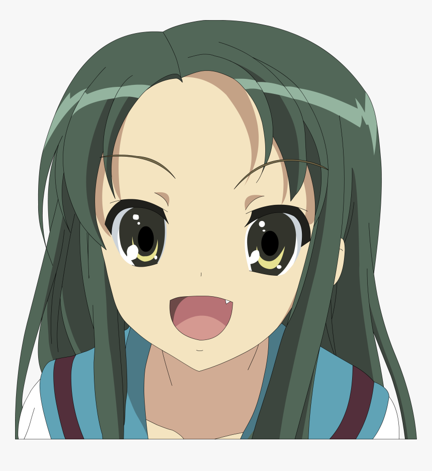 Haruhi Green Hair Girl, HD Png Download