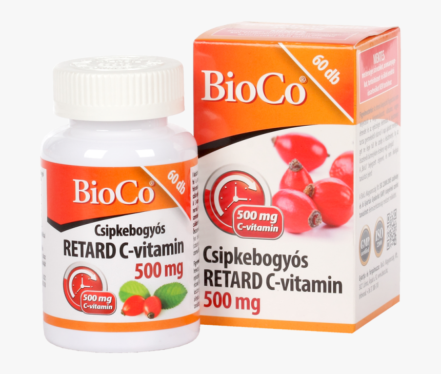 Bioco Csipkebogyós C-vitamin 500 Mg Retard Tabletta - Bioco Csipkebogyós 1000 Mg C Vitamin Szerves Cink, HD Png Download