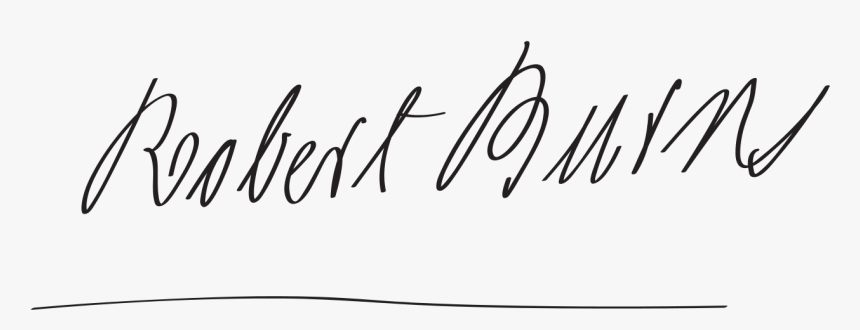 Robert Burns Signature, HD Png Download
