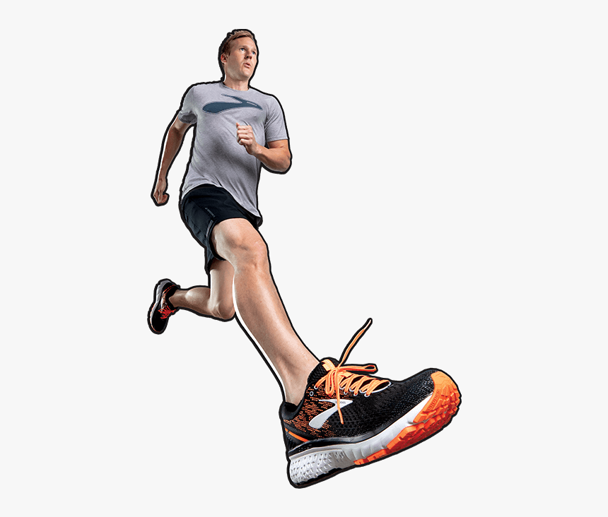 Man Running In The Glycerin 16 Running Shoe - Running, HD Png Download