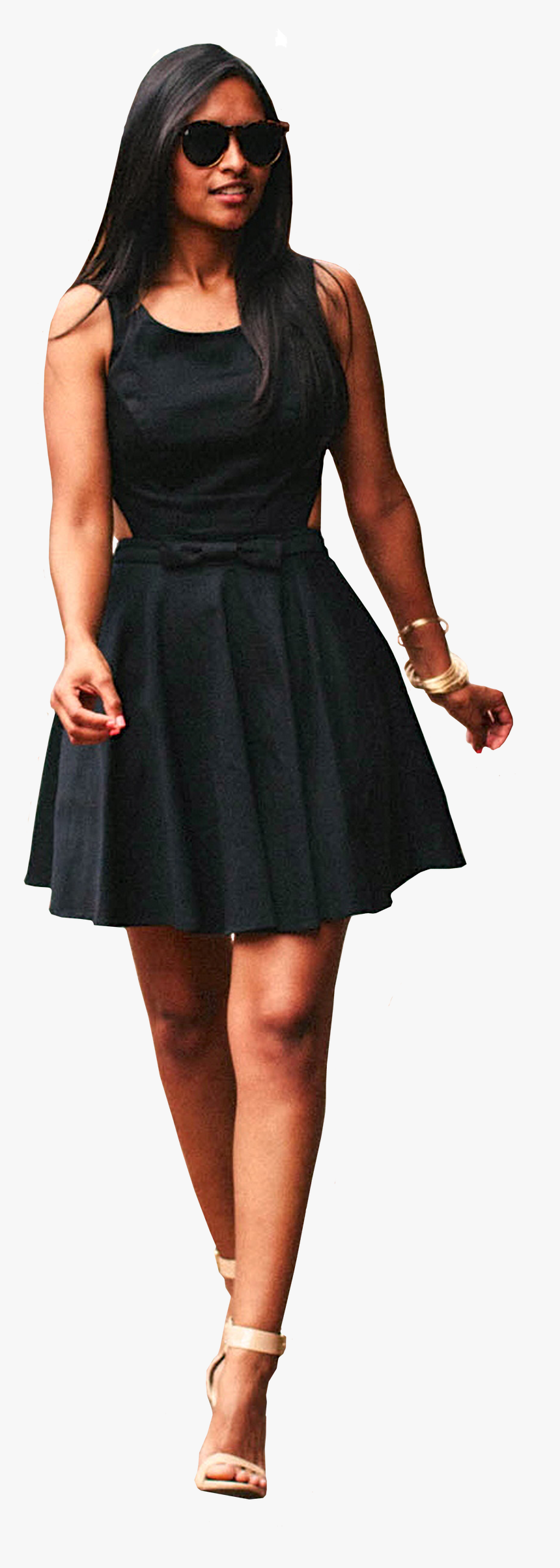 People Woman Walking Png, Transparent Png