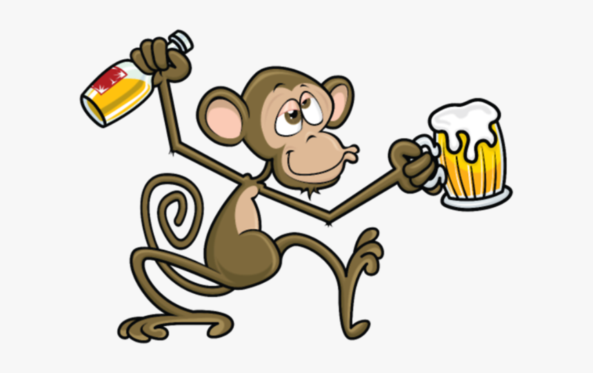 Drunk Monkey - Drunk Monkey Clipart, HD Png Download