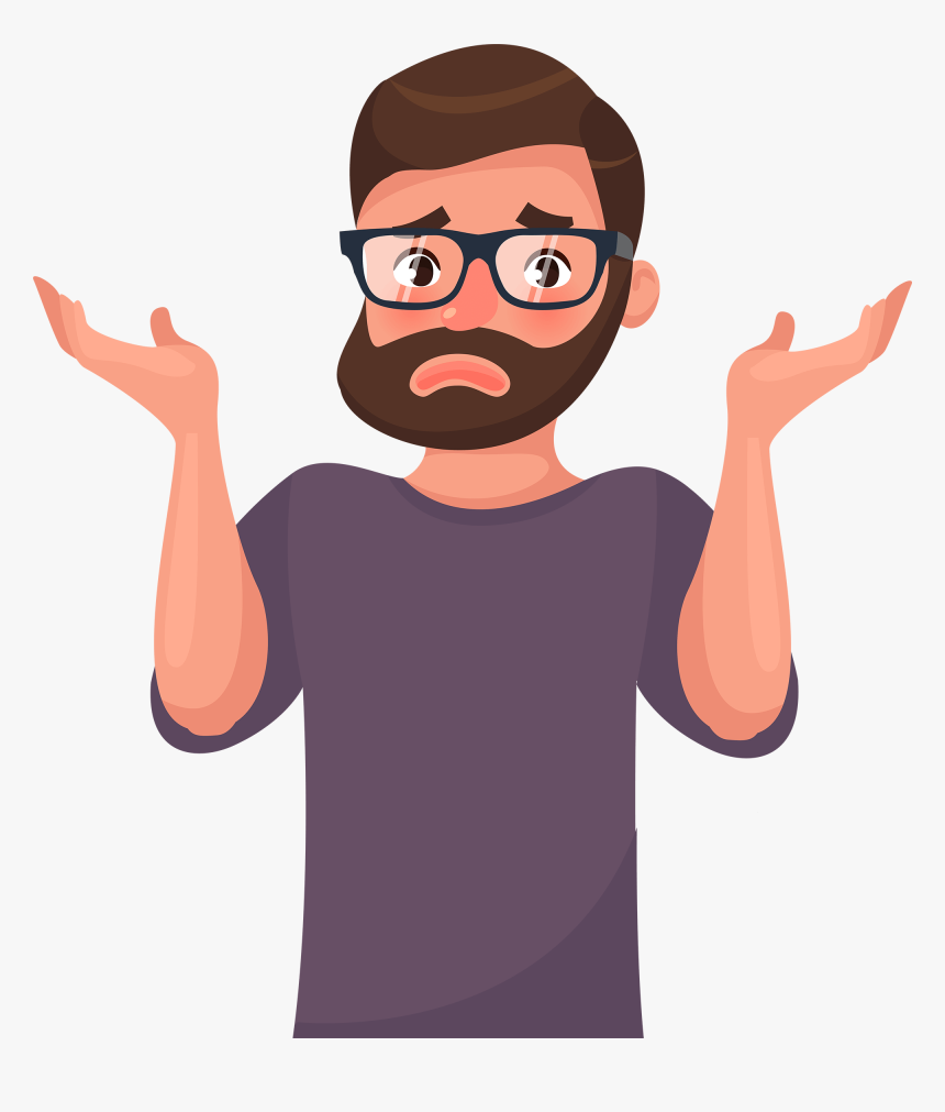 Desenho De Homem Com Barba, HD Png Download