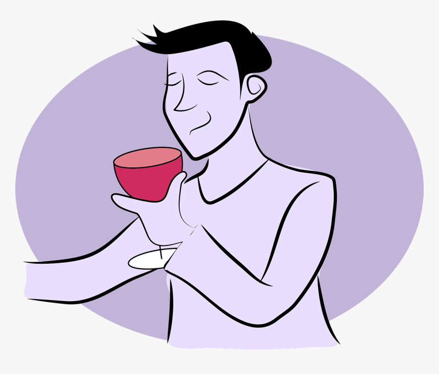 Man With Wine Cartoon, HD Png Download