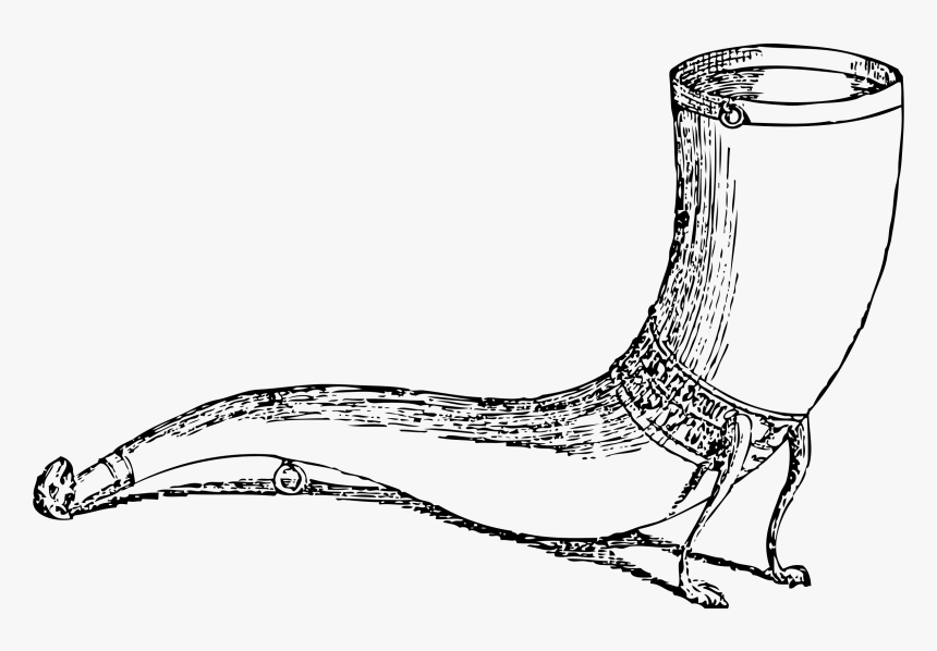 Drinking Horn Clip Arts - Drinking Horn Clipart, HD Png Download