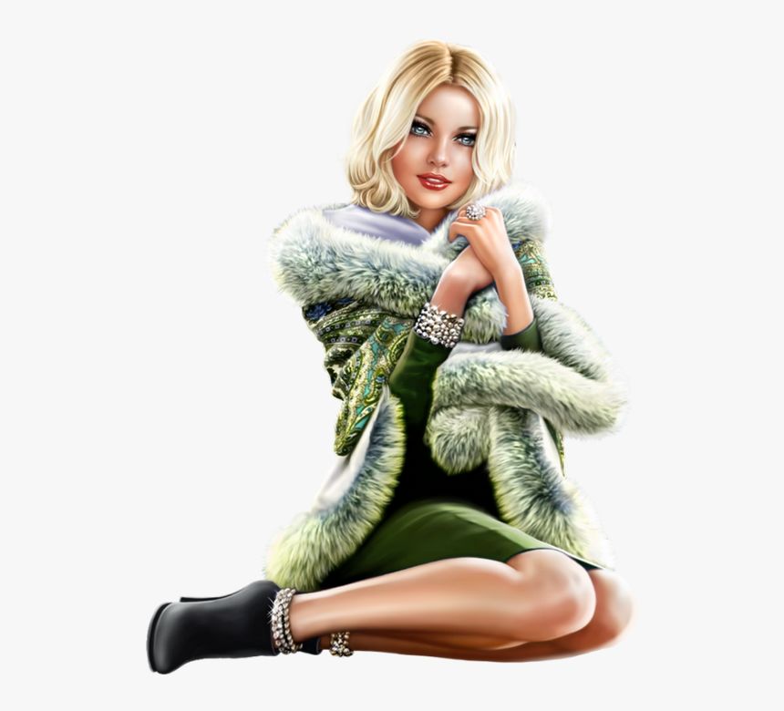 Tube Femme, Hiver - Tubes Femmes, HD Png Download