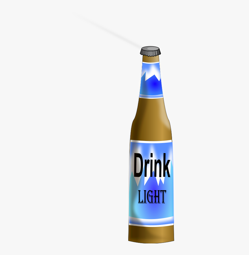 Beer Bottle - Beer Bottle Plain Vector Blue, HD Png Download