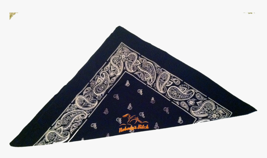 Black Bandana With Orange Logo - Placemat, HD Png Download