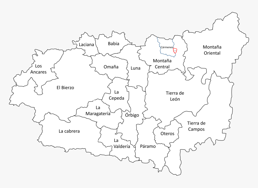 Mapa De León, HD Png Download