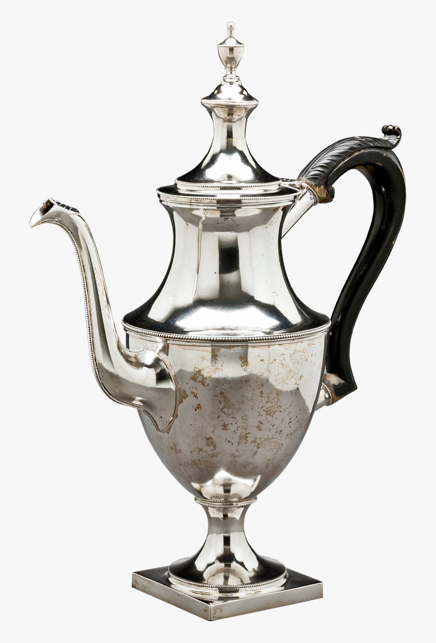 Silver Coffeepot, Coffeepot, Antique, Silverware - Coffee Pot, HD Png Download