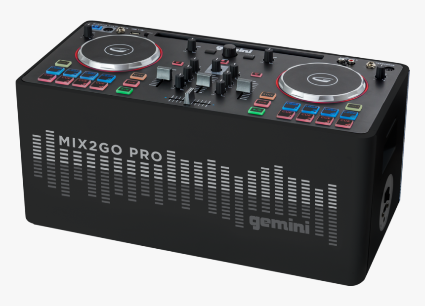 Wireless Speaker With Party Lights - Gemini Mix 2 Go, HD Png Download