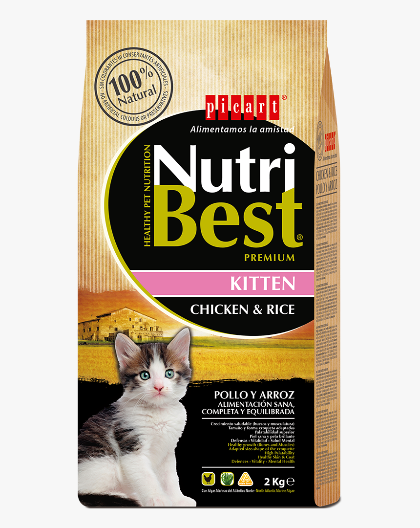 Comida Para Gatitos - Nutribest Cat 2 Kg, HD Png Download