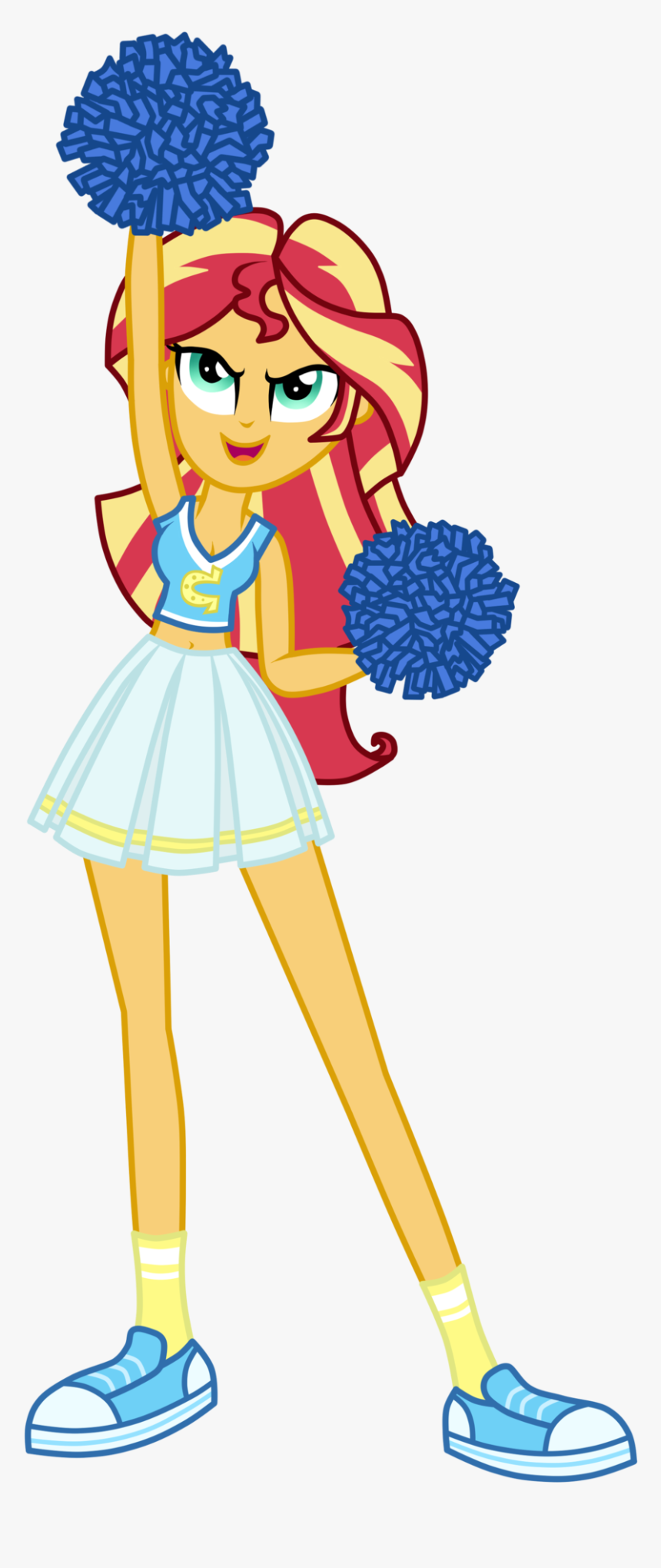 Happy Birthday Cheerleader Clipart - My Little Pony Equestria Girls Legend Of Everfree Sunset, HD Png Download