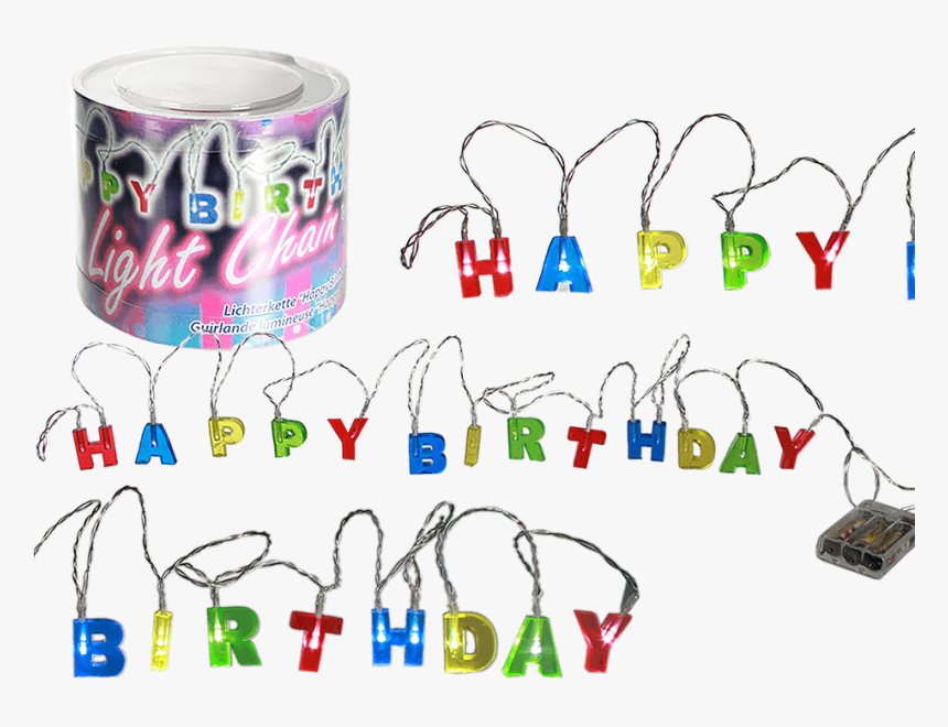 Lichterkette Happy Birthday, HD Png Download