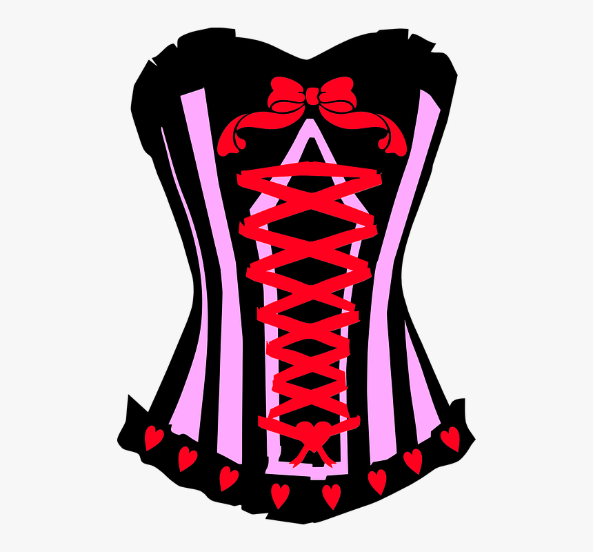 Corset, Lace, Underwear, Undergarment, Female, Vintage - Espartilho Png, Transparent Png